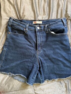 Signature by Levi Strauss Dark Blue Denim Jean Shorts